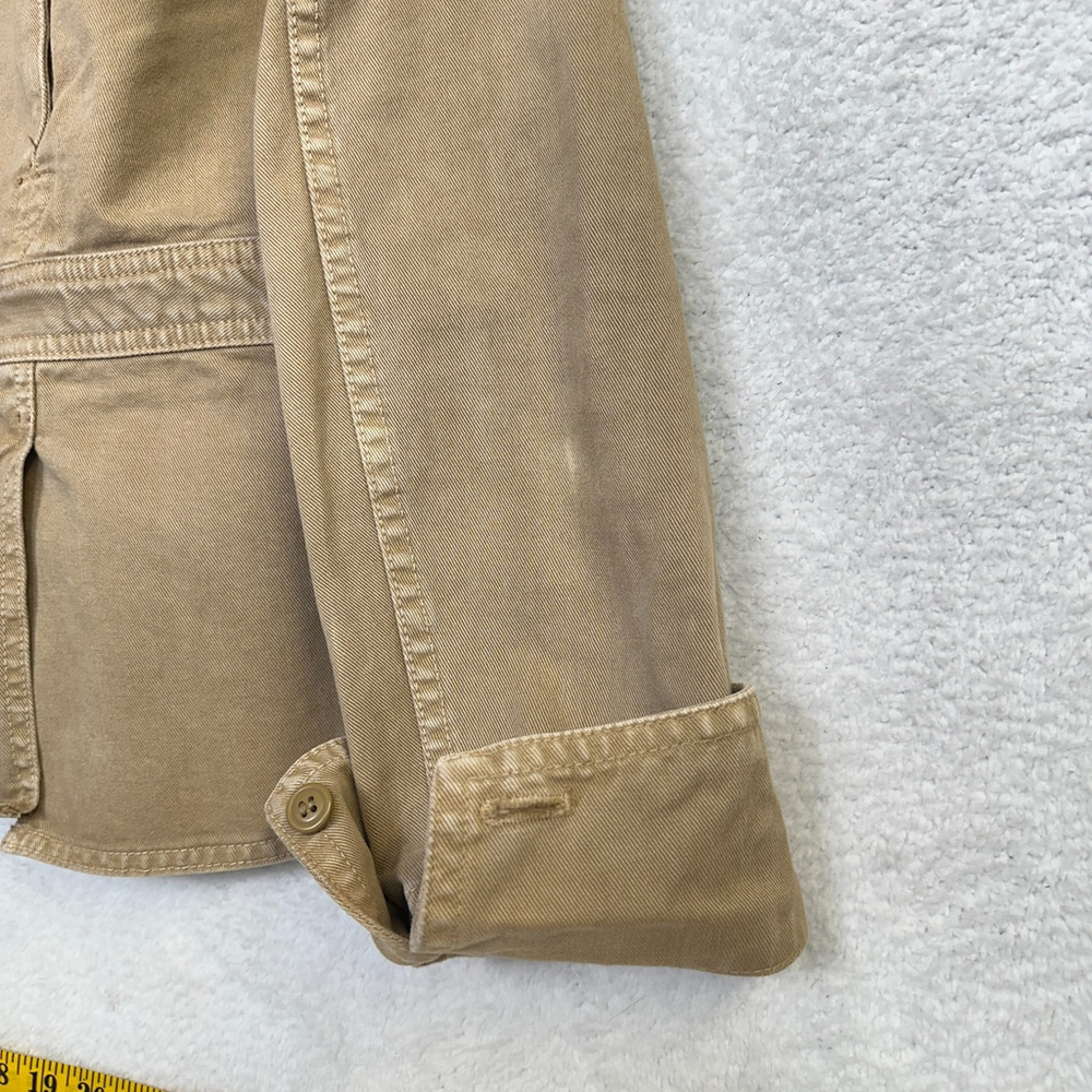 J.‎ Crew Vintage 2004 Field Safari Jacket Tan Women size S - Picture 11 of 13